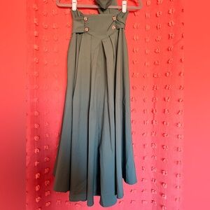 Green Maxi Skirt